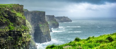 cliffs and sea scene in the west of Ireland